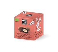 Chocolate Orgániko - Bombón de almendra de Marcona, chocolate negro 70% cacao BIO 80 g - Caja de: 9 unidades