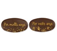 Chocolate per molts anys 50mm*90mm env. 27 und.(surtido)