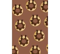 Chocolate Sprinkle Donuts | Cute & Kawaii Aesthetic | Narrow Ruled Lined Notebook | A5 6x9” | 120 pages: Personalised Gift Idea for Friends and Family