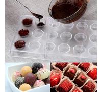 Chocolate y caramelo de policarbonato de grado alimenticio sin revestimiento, plástico transparente para cocina doméstica y horneado profesional (forma)