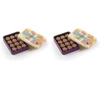Chocolates Amatller Caja de Bombones Chocolate con Leche y corazón de Ganache Café Natural 72gr - Lata Metálica de Diseño - Regalo San Valentín (Paquete de 2)