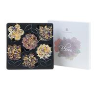 CHOCOLISSIMO 6 flores de chocolate - Flores secas | Formas de chocolate | Flores | Idea de regalo | Presente | Madre | Mamá | Mujer | Chica | Niño | San Valentín | Pascua | Navidad | Cumpleaños