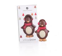 CHOCOLISSIMO Pingüino Solo - Figura de chocolate - Navidad | Figura pingüino de chocolate | Regalo de Navidad | Idea de regalo | Mujer | Hombre | Chica | Chico | Adulto | Niño | Divertido