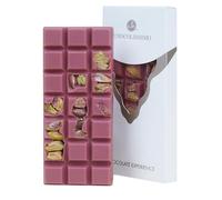 CHOCOLISSIMO Ruby Experience - Barra de chocolate Ruby - Pistachos | Chocolate rosa | Presente | Idea de regalo | Chica | Chico | Mujer | Hombre | Niño | Adulto | Cumpleaños | Día de San Valentín