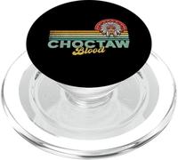 Choctaw Blood Retro Sun Vintage Indian American Tocado PopSockets PopGrip para MagSafe