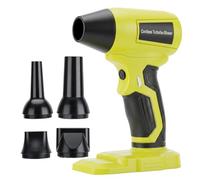 Choerinton Soplador de hojas inalámbrico sin escobillas para batería Ryobi de iones de litio de 20 V, mini soplador de hojas eléctrico de mano de velocidad variable con 5 accesorios para limpieza de