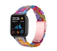 Chofit Correa compatible con Amazfit GTS 4 Mini/GTS 2 Mini, 20 mm de Resina de Repuesto Pulsera de Repuesto de Pulsera Ligera Accesorios para Bip 3 Pro/Bip 3/GTS 3/GTS 2 Mini/GTS 2e/GTS 2 (Arco Iris)