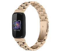 Chofit Correas compatibles con Fitbit Inspire 3, bandas de metal de acero inoxidable para negocios, pulsera de repuesto para Inspire 3