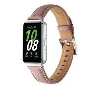 Chofit Correas compatibles con Samsung Galaxy Fit 3, correa de repuesto de piel suave ajustable para Galaxy Fit3 SM-R390, One Size, Cuero, Sin piedra preciosa