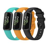 Chofit Correas de reloj compatibles con la correa Fitbit Inspire 3, juego de 3 unidades, pulseras deportivas de silicona suave de repuesto para el rastreador de actividad Inspire 3, Small, Silicona