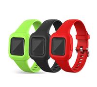 Chofit - Correas de repuesto para Garmin Vivofit Jr.3, correas ajustables de silicona suave para niños 4 + para Vivofit Jr.3, paquete de 3, rozmiar regulowany, Silicona