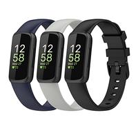Chofit Paquete de 3 correas compatibles con Fitbit Inspire 3, correa deportiva de silicona suave de repuesto para rastreador de actividad Inspire 3, Large, Silicona