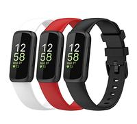 Chofit Paquete de 3 correas compatibles con Fitbit Inspire 3, correa deportiva de silicona suave de repuesto para rastreador de actividad Inspire 3, S
