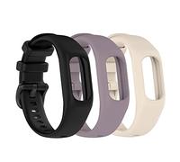 Chofit Paquete de 3 correas compatibles con Garmin Vivosmart 5, correa deportiva de silicona suave ajustable de repuesto para Vivosmart 5 Fitness Tracker (3B, pequeño)