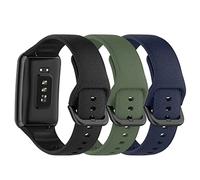 Chofit Paquete de 3 correas compatibles con OPPO Watch Free Strap, pulsera deportiva de silicona suave de repuesto para Oppo Watch Free (3A)