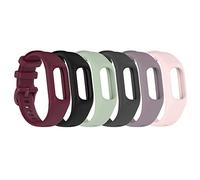Chofit Paquete de 6 correas compatibles con Garmin Vivosmart 5, correa deportiva de silicona suave de repuesto para monitor de actividad Vivosmart 5, Large