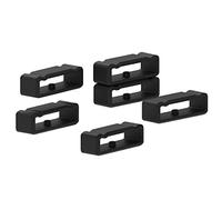 Chofit para Suunto Spartan Sport Muñequera HR Baro Silicona Keeper Locking Cierres Compatible para Suunto Spartan Sport muñeca HR Baro/Suunto 9 Baro/Suunto Spartan Ultra Negro (Paquete de 6)