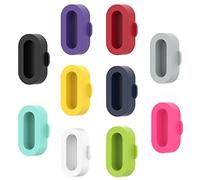 Chofit Tapones compatibles con Garmin Forerunner 970 965 265 265S/Venu Sq 2/Venu2 Plus/Fenix 8 7/epix2/Bounce/Instinct 3 tapones antipolvo, protectores de puerto de cargador de silicona (10 colores)