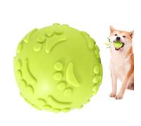 Choge Scheaky Toy Bouler - Juguete interactivo duradero para masticar para perros pequeños y pequeños, bola de goma inflable, flexible y segura para recuperar, tirar y jugar, juguete de dientes