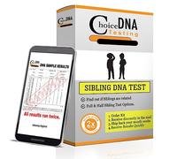 Choice DNA - Kit de prueba de ADN para hermanos completos o medios para el hogar, kit de prueba de ADN para hermanos con 4 hisopos por persona, kit de ADN con todas las tarifas de laboratorio