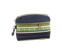 Choice for Men and Children - Monedero de tela de estilo étnico con llaves de algodón, pequeño patrón étnico, monedero, bolsa de maquillaje, color rojo, viento étnico LQ, Verde - National Win, as