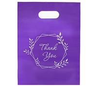 Choice Marts Bolsas para pequeñas empresas de 1.5 mil, 9 x 12 pulgadas, bolsas de mercancía extra gruesas y brillantes para venta al por menor, color morado, 1 unidad (paquete de 100), bolsa