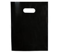 Choice Marts Bolsas para pequeñas Empresas de 1,5 mm, 22,86 x 30,48 cm, Extra Gruesas y Brillantes, Color Negro, mercancía