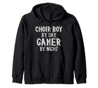 Choir Boy by Day Gamer by Night Singing Church Choir Boys Sudadera con Capucha