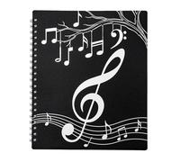 Choir Music Folder, Spiral Storage Binder, Album with 40 Pocket Display, Scrapbook Document Organizer Tool, Stylish Paper Holder with Modern Build, Artwork Binder for School and Business