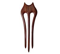 CHOISBEING Horquilla de pelo francesa para mujer, palillos de madera de palisandro para moños, horquilla china de 3 puntas para cabello largo