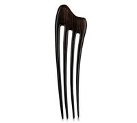 CHOISBEING Palillos de pelo hechos a mano para mujer, horquilla francesa de 4 puntas, accesorio para el pelo largo (ébano)