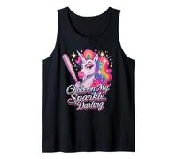 Choke On My Radiance Funny Unicorn Rainbow Actitud Camiseta sin Mangas