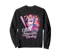 Choke On My Radiance Funny Unicorn Rainbow Actitud Sudadera