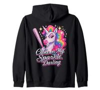 Choke On My Radiance Funny Unicorn Rainbow Actitud Sudadera con Capucha
