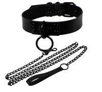 Choker Halskette Damen Schmuck Cage-Halskette Chocker Cage-Halskette Leder KostüM schwarze Halsband Damen Schwarz Accessoires Gothic Rib Frauen Steampunk Schwarz Lederhalsband Vampir Collar Women