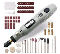 CHOKMAX Herramienta giratoria inalámbrica, kit de amoladora de 3 velocidades con 72 accesorios, herramienta de carga tipo C para limpieza, lijado, pulido, perforación y pequeñas manualidades de