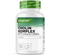 Choline Complex con 3 formas de colina - 120 cápsulas - Bitartrato, Citicolina y Fosfatidilcolina en combinación sinérgica - Sin aditivos - Vegano