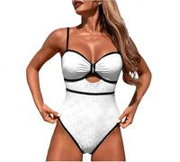 Chollos Ultima Hora Ofertas Flash Bikinis Mujer 2025 Ocio Basic Hawái Secado Rápido Viajes Baratos Piezas Trajes Playa Y Piscina Bañadores Mujer Tela Anti - UV Protección Solar Máxima Blanco S