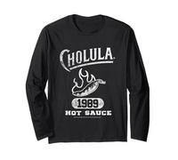 Cholula Vintage Varsity Pepper Since 1989 Hot Sauce Manga Larga