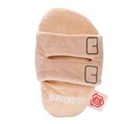 Chomp Haus Barkenstock Grrrzona - Lujoso juguete de peluche para perros con chirriador, tela de primera calidad, detalles bordados, juguete masticable inspirado en el diseñador, regalo divertido para