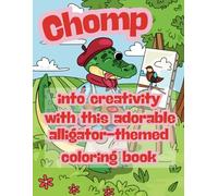 Chomp into creativity with this adorable alligator - themed coloring book!