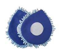 CHOMP! Paquete de Recambio de mopa de Microfibra: CleanWalls de 5 Minutos de Paquete de 2 Unidades, Plumero Azul de Fideos Gigantes, Reutilizable, Lavable, Limpiador de Marcos de Ventanas/Puertas y