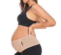 ChongErfei Cinturón de maternidad para embarazo, banda para el vientre, soporte de espalda, faja abdominal, soporte para la espalda, pélvico, dolor de cadera, Beige, Talla única