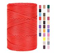 ChongKuan Hilo de cuerda de 3 mm x 225 m, para ganchillo, macramé, bolsas, cordón de algodón de poliéster, hilo de panadería, cordel de algodón, cordón de macramé, hilo de algodón, hilo de algodón