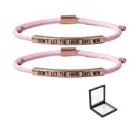 ChongKuan Pack de 2 pulseras inspiradoras con texto en inglés «Dont Let The Hard Days Win Don T Don't Lass Die Harten Tage nicht GAN», Eine Grösse, 1, 1