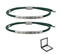 ChongKuan Pack de 2 pulseras inspiradoras con texto en inglés «Dont Let The Hard Days Win Don T Don't Lass Die Harten Tage nicht GAN», Eine Grösse, 1, 1