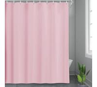 chongning Cortina de ducha de color liso, resistente al moho y al agua, hecha de PEVA, 180 x 180 cm, para habitaciones húmedas, duchas, bañeras (rosa)