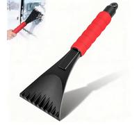 CHONGQILAO Rascador Hielo Coche, Rasqueta Hielo Coche, Pala de Nieve Parabrisas de Coche y Ventanas, Raspador de Hielo con Mango Suave Antideslizante, Quita Hielo Parabrisas Coche, Rascador de Nieve