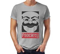 CHONGSUIXIN Mr Robot F Society Men's T Shirt Size XL