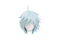 Chongyun Cosplay Wigs Genshin Impact Gradient Blue Short Heat Resistant Synthetic Hair Anime Cosplay Wig + Wig Cap